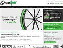 Tablet Screenshot of greentyre.com